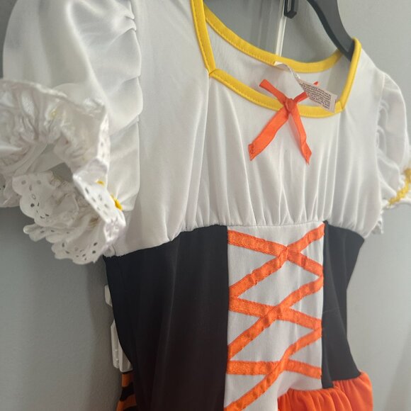 Party City Halloween Costume Candy Corn Witch Child Size M 7/8 - Picture 2 of 8